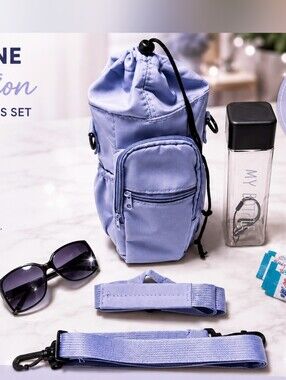 BLUE BOTTLE HOLDERS CROSSBODY BAG SET – WATER BOTTLE "NEW"